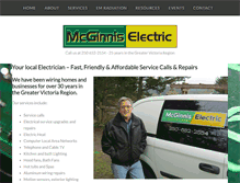 Tablet Screenshot of mcginniselectric.ca